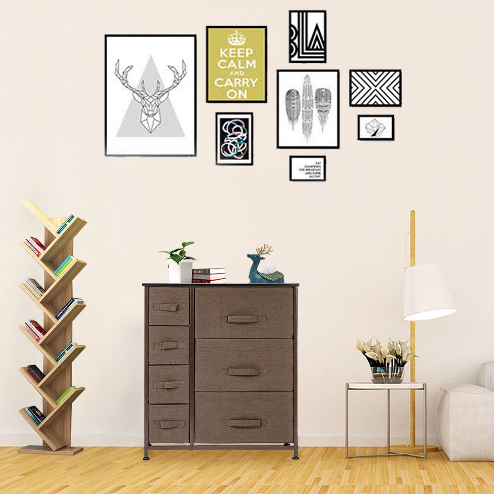 Kepooman 4 Tier Dresser Organizer, 7 Cube Fabric Dresser Tower For Bedroom/Hallway/Entryway/Closets Kepooman 4 Tier Dresser Organizer, 7 Cube Fabric Dresser Tower For Bedroom/Hallway/Entryway/Closets