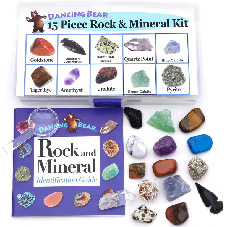 Rock Collection Box For Kids Gemstones And Crystal Collection Educational  Kit Rocks And Minerals Science Education