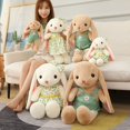 thumbnail image 2 of Peluches de conejo Kawaii de 70cm para niños, falda Floral, relleno suave, almohada, regalo de cumpleaños, 2 of 5