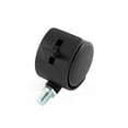 thumbnail image 2 of Unique Bargains 5/16' Threaded Stem 1.6' Dia Chair Trolley Dual Wheel Swivel Caster w Brake, 2 of 2