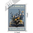 thumbnail image 5 of It's A Good Day to Read A Book Vintage Tin Sign for Home Office, Decorative Tins for Bedroom Living Room Classroom, Decor for Teen Room, Hippie Room Decor, Gift for Girl 5.5x8 Inches, 5 of 7