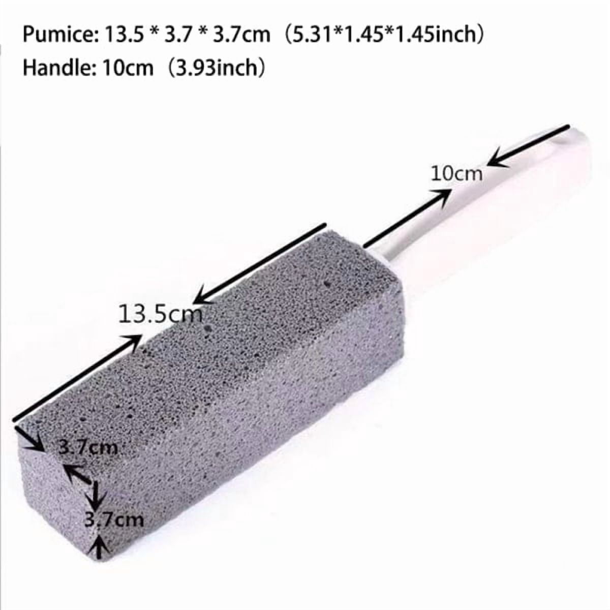 Pumice Toilet Brush Household Toilet Bowl Cleaning Limesc - Gray 3.8*3.8*23.5CM