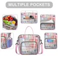 thumbnail image 2 of Pioneer Flower Floral Print Pattern Womens Lunch Box for Work,Insulated Large Lunch Bag for Tween and Teen,Loncheras Para Mujer,Leakproof Adult Lunch Bag for Work,Beach,Travel,Picnic,Camping, 2 of 7
