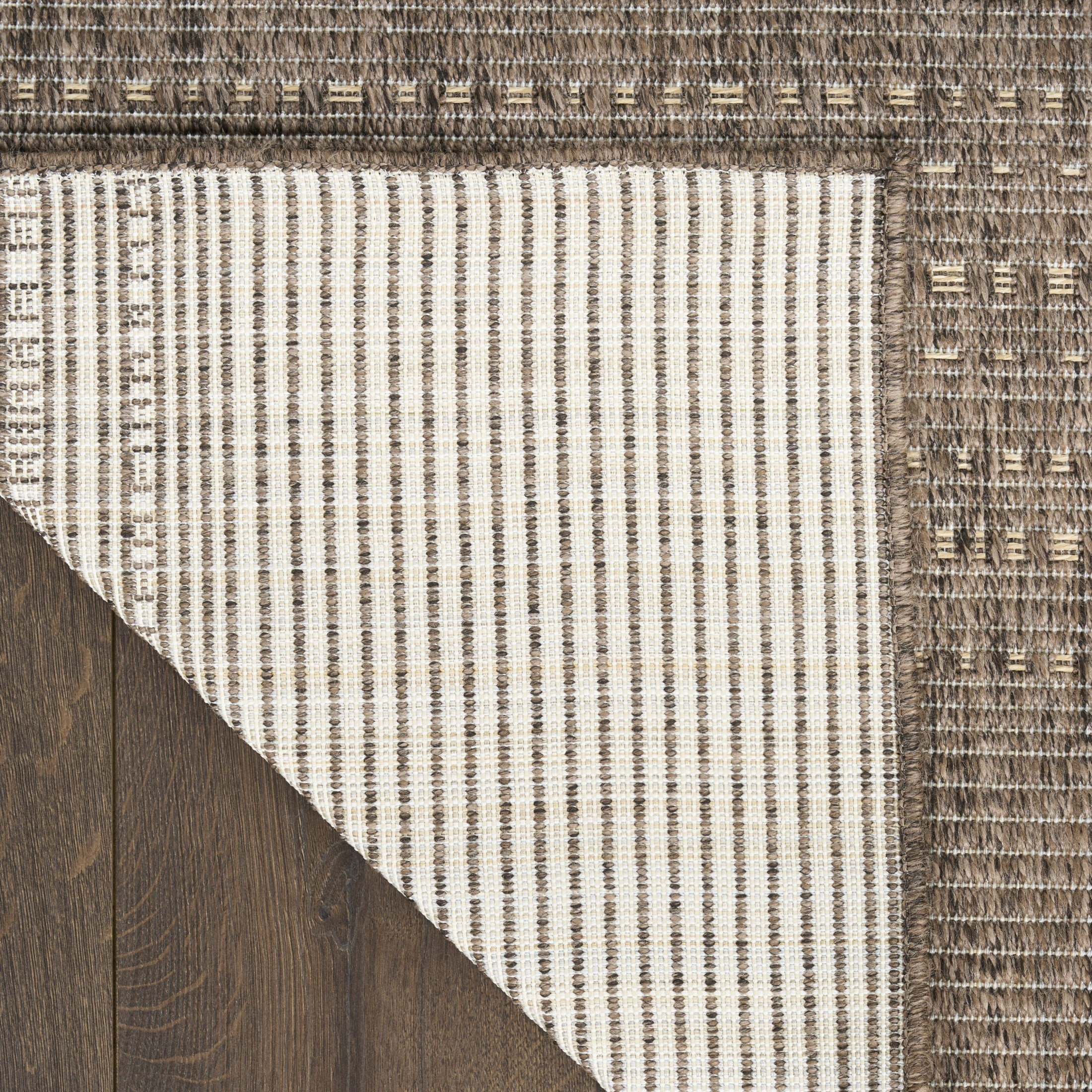Nourison Tulum 2'2" x 10' Brown Outdoor Rug