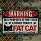 thumbnail image 2 of Placa Metal Vintage Advertencia Gato Pintura Hierro Rectangular Artística Pared 30x20cm, 2 of 9