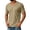 20# Khaki, variant on Men's Big and Tall Shirts Cotton V Neck Plus Size Short Sleeve Soft Casual 2026 Summer Tee Army Green 2XL
