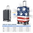 thumbnail image 4 of Hirioo USA Colors Stripes1 for Elasticity Suitcase Cover (No luggage Included) Durable Luggage Protector Fits 18-32 Inch Luggage-Medium, 4 of 7