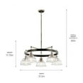 thumbnail image 4 of 52403BK Kichler Lighting Eastmont - 5 Light Large Chandelier-Black Finish    -Traditional Installation, 4 of 4