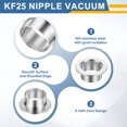 thumbnail image 3 of KF25 Nipple de vacío, 30mm de longitud x 50.8mm OD, accesorio de brida de acero inoxidable 304, 3 of 6