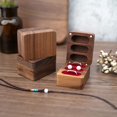 thumbnail image 3 of Earring Storage Holder Durable Easy to Carry Portable Wooden Jewelry Storage Box for Home, 3 of 8