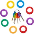 thumbnail image 4 of 12 Pc Rubber Color Soft Key Topper Caps, ID Marker Case Keyring Tags, 4 of 5