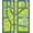 Green, Pattern 4, variant on Flatwoven High Traffic Area Rug, Playful Urban Landscape Theme, Non Slip, Stain Resistant, Washable Area Rugs for Living Room, Bedroom(Green, 2X3)