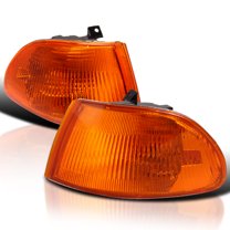 Spec-D Tuning Amber Lens Corner Lights Compatible with 1992-1995 Honda Civic 4Dr L R Pair Assembly