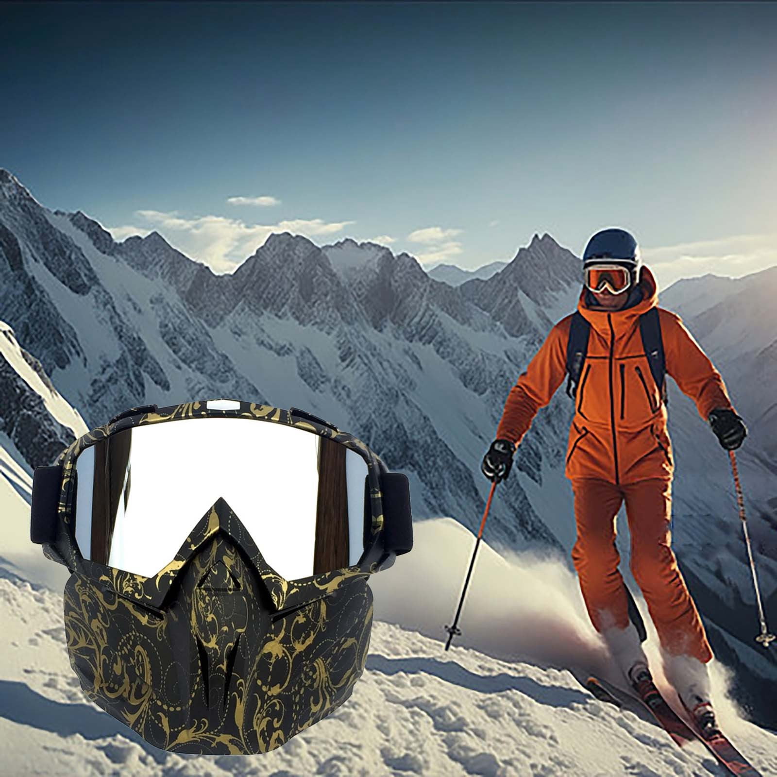 AJGRHE Motorcycle Goggles Off Road Racing Eyewear for Ski Wind and Riding Glasses A
