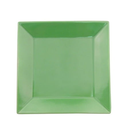 

Color Arts Square Plate 12 Sq. X 1 H Stoneware Green 4 packs