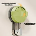 thumbnail image 6 of Strong Suction Cup Hooks 4-Pack - Heavy Duty Non Marking Vacuum Hooks for Bathroom, Kitchen, Tile, Glass No Drill Needed,Green, 6 of 7