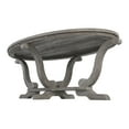 thumbnail image 4 of Furniture of America Draste Oval Wood Indoor Coffee Table, Vintage Gray Oak, 4 of 11
