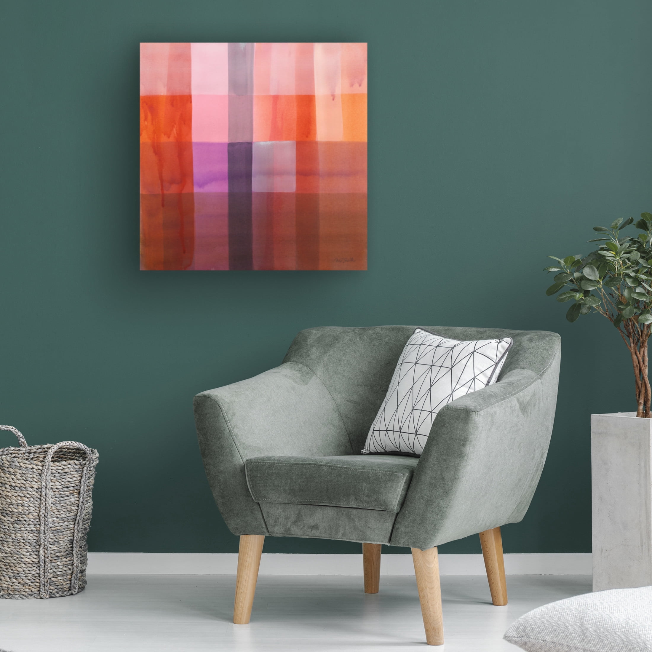 Canvas Wall Art - Mark David Smith 'Zion' Wall Art for Living Room, Bedroom, or Office Décor by Trademark Fine Art - 35 x 35 Inches