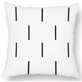 thumbnail image 2 of Funda de Cojín Geométrica Líneas Simples en Blanco y Negro Almohada Decorativa para Sofá Cama Decoración de Dormitorio 45X45 Cm, 2 of 5