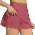thumbnail image 1 of ITFABS Shorts pour Femmes, Robe Jupe Plissée Taille Mi-Haute Sport Vêtements pour Femme, 1 of 9