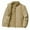 Khaki, variant on Men's Lightweight Softshell Jacket Warm Fleece Lined Windbreaker Waterproof Soft Shell Outdoor Black 2XL