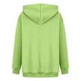 Rlmidhb Oversized Valentine's Day Hoodies for Women Green Hooded Fleece