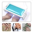 thumbnail image 6 of FSTDelivery 72 W UV Nail Lamp with Arm Rest & UV Gloves, Professional LED Nail Light for Gel Nails Polish, 4 Timers Foldable Nail Dryer with Hand Rest for Nails Tech Manicure Salon Home Use, Blue, 6 of 9
