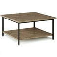 thumbnail image 1 of Pemberly Row Industrial Mango Wood 34" Square Coffee Table in Beach Brown, 1 of 7