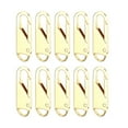 thumbnail image 3 of 10 Pcs Zipper Pull Replacement Metal Zipper zipper slider backpacks fix Gripper Fixer Tabs Golden, 3 of 6