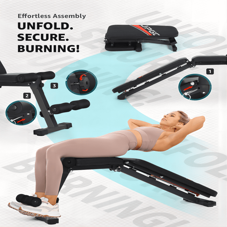 FLYBIRD Adjustable Weight Bench, Workout Benches for Home Gym, Sturdy  Durable Comfortable Bench for Dumbbell Exercise Full Body Workout :  : Sports, Fitness & Outdoors