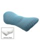 thumbnail image 1 of Riwesomey Almohada de espuma viscoelástica 4D, almohada de soporte Lumbar, cojín para la cintura del asiento del coche, protección de la columna Ventana automotriz Azul, 1 of 8