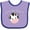 Lavender and Purple, variant on Inktastic Cow You Doin'? Cute Cow Boys or Girls Baby Bib