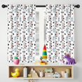 thumbnail image 5 of Blackout Kids Curtains,White Cow Milk Pattern Childrens Insulated Curtains Set Of 2,Bedroom Essentials,Toddler Room Decor 42x54in(106x137cm), 5 of 5