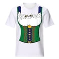 thumbnail image 4 of Pompotops Blouse Décontractée Mode Femme Imprimé Oktoberfest Col Rond T-Shirt Blouse Imprimée Tee Liquidation, 4 of 5