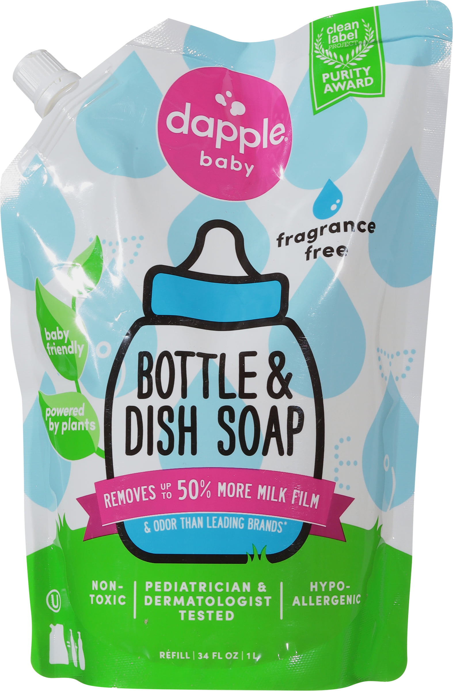 Dapple Baby Bottle & Dish Liquid 16.9 Oz (Pack of 2)