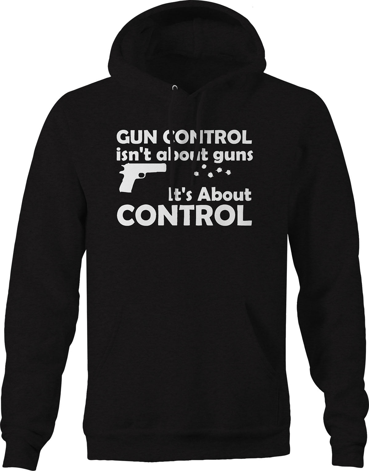Gun Control Means Using Both Hands Second 2nd Amendment Hoodie Pullover 