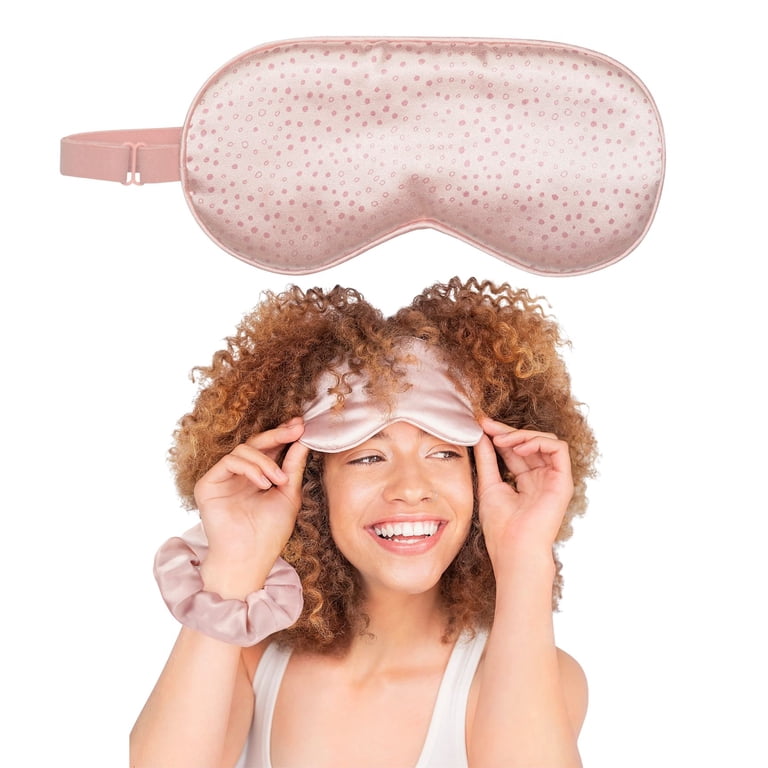 Kitsch Satin Sleep Eye Mask, Adjustable with Micro Dot, 1  display picture 1