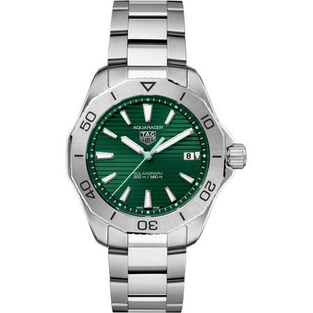 Tag Heuer Aquaracer Professional 200 Solargraph Quartz Green Dial Steel Men's Watch WBP1115.BA0000