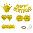 thumbnail image 1 of Juego de globos de cumpleaños con corona, globos de aluminio para feliz cumpleaños, decoraciones para fiesta de cumpleaños, 1 of 5