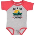 thumbnail image 3 of Inktastic Just a Girl Who Loves Camping Girls Baby Bodysuit, 3 of 5