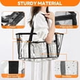 thumbnail image 4 of Clear Beach Tote Bag - Waterproof PVC Stadium Approved - Extra Large Transparent Bag for Pool, Concert, 4 of 9