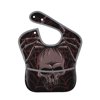 Bingfone Mess-Proof Baby Bib - Waterproof Bib For Baby Boy Or Girl With Food Catcher Pocket, Unisex-Spider With Skull