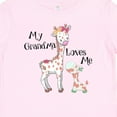 thumbnail image 4 of Inktastic My Grandma Loves Me Giraffe Boys or Girls Baby T-Shirt, 4 of 5