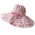 thumbnail image 1 of Sun Hat Flower Foldable Spring Summer UV Protection Wide Brim Cap for Traveling, 1 of 10