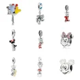 thumbnail image 4 of Disney-dijes sueltos de cuentas para mujer, pulsera de Mickey y Minnie, brazalete colgante, joyería de Anime Pandora, regalos de cumpleaños para niña y niño, novedad, 4 of 5