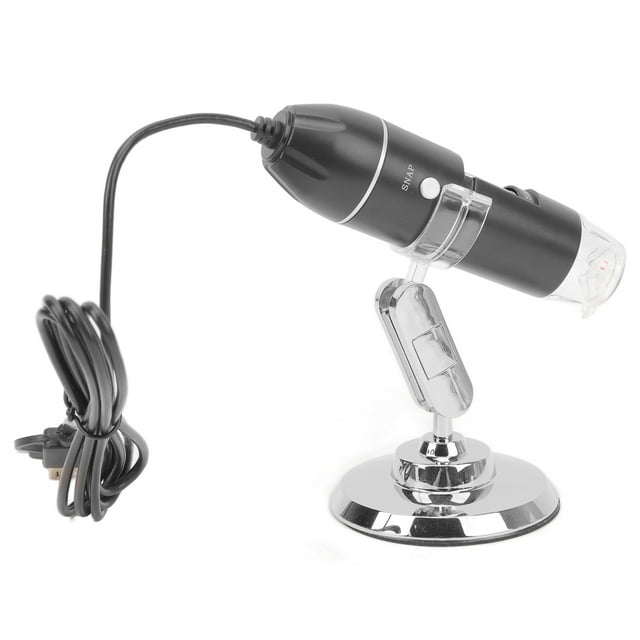 Microscopio digital inalámbrico 1600X, portátil, de mano, USB, HD, de inspección, con soporte