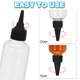 thumbnail image 5 of Uxcell 6 Pcs 3.4oz(100ml) Botella Plástica Dispensadora con Tapa de Giro Negra, Transparente, 5 of 7