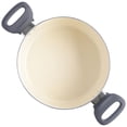 thumbnail image 4 of Spice by Tia Mowry Savory Saffron Healthy Nonstick 5-Quart Dutch Oven w/ Steamer Insert - Gray, 4 of 7