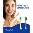 thumbnail image 2 of 7AM2M Electric Toothbrush Replcement Brush Heads for Teeth Cleaning for Ages 8+, Black, 4 Count, 2 of 6