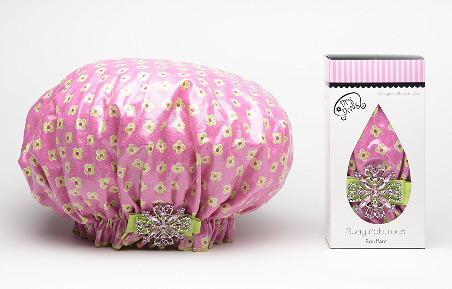 Dry Divas Designer Shower Cap For Women Washable, Reusable Large